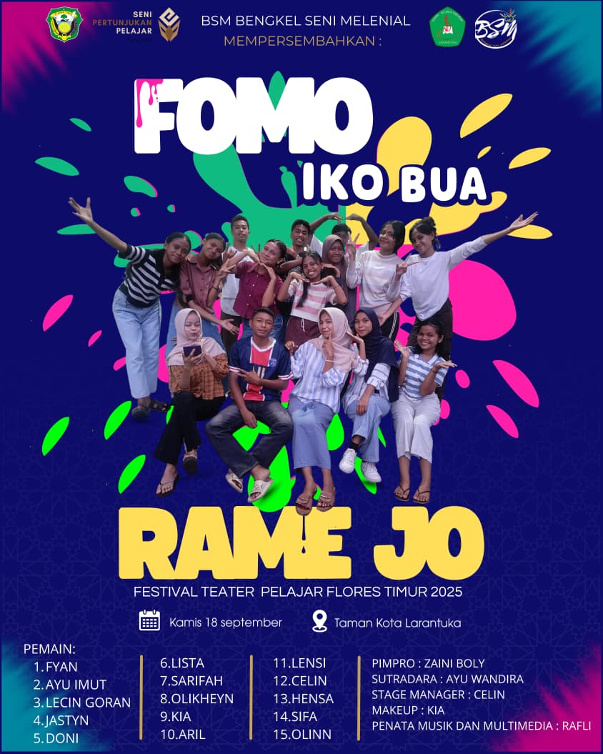 Fomo arya bengkel seni milenial teater pelajar 2025