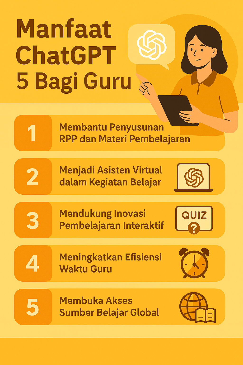 Lima Manfaat ChatGPT Bagi Guru