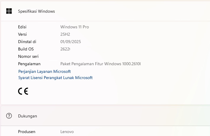 Update terbaru windows 11 25h2 bulan september 2025