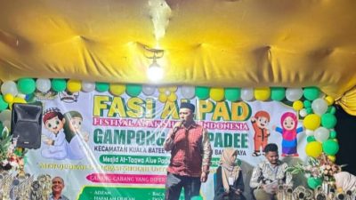 Buka FASI Alue Padee, Camat Kuala Batee Janjikan Gelaran Tingkat Kecamatan