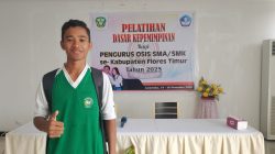 Doni Wakili SMK Suradewa dalam Pelatihan Dasar Kepemimpinan Flores Timur 202