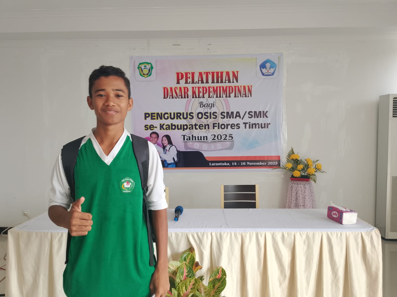 SMK Suradewa, SMK Sura Dewa, Pelatihan Dasar Kepemimpinan, Doni Laot, Flores Timur, Dinas PKO Flores Timur, OSIS Flores Timur, Pramuka SMK Suradewa