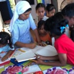 Nara Eban, Desa Bantala, Suster Ines, Seni Lukis Abstrak, Pendidikan Karakter, Kreativitas Anak, Maria Bunda Berbelaskasih, Ketekunan Belajar